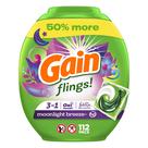 Pacotes de sabão em detergente para a roupa Gain flings 112 ct Moonlight Breeze