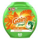 Pacotes de sabão em detergente para a roupa Ganhe aventuras! HE 60ct Island Fresh
