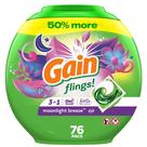 Pacotes de sabão em pó Gain flings Moonlight Breeze 76 ct