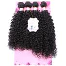 Pacotes de tecido de cabelo sintético Frelyn Kinky Curly 45-50 cm, 4 unidades