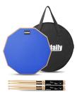Pad de Prática de Bateria GrowDaily com 2 Pares de Baquetas de Maple