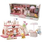 Padaria Casinha Feliz Coleção Playset Boneco Família Coelhos