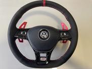 Paddle Shift Alumínio VW Polo Virtus Taos Nivus Tcross Golf Jetta Cor:Vermelho