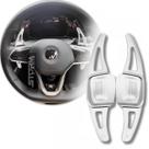 Paddle Shift Volante Prata Vw Golf Jetta Polo Virtus Nivus Taos T-cross Extensor Borboleta Esportiva Manopla Automatico Botão Cambio Marcha TSI DSG