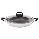 Paellera Antiaderente Grande Profissional 32cm Com Tampa Paellera Antiaderente Grande Profissional 32cm Com Tampa