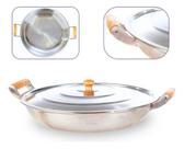 Paellera Frigideira Grande Alumínio Fundido Grosso 36cm 4l