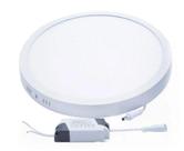 Paflon sobrepor 12w redondo branco quente