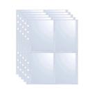 Páginas A5 Para Fichário De Folhas Soltas, 25 Unidades, 4 Grades, Transparentes, Porta-Photocards,