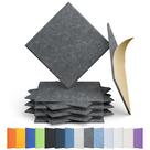 Painéis acústicos Amantech High Density Sound 30x30x1cm, pacote com 12