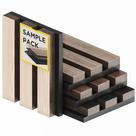 Painéis acústicos de parede de lâminas COREMINDED, pacote de amostras, folheado de madeira Painéis acústicos de parede de lâminas COREMINDED, pacote de amostras, folheado de madeira