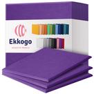 Painéis acústicos Ekkogo, pacote com 12 unidades, à prova de som, 30x30x1cm - roxo