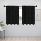Painéis Blackout Curtain Easy-Going 2 107x91 cm pretos