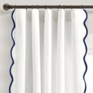 Painéis de cortina de janela Lush Decor Coastal Chic 52x84cm Navy
