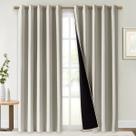 Painéis de cortina de janela NICETOWN 100% Blackout 140x213cm 2 unidades