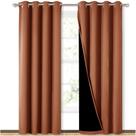 Painéis de cortina NICETOWN Burnt Orange 100% Blackout 213x132cm