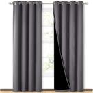 Painéis de cortina NICETOWN Grey Full Shade 132x213cm (par)