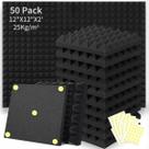 Painéis de espuma acústica Focusound Pyramid 5cm x 30cm x 30cm (50) Painéis de espuma acústica Focusound Pyramid 5cm x 30cm x 30cm (50)