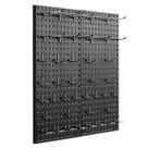 Painéis de metal Pegboard VEVOR 24x12cm com acessórios pretos