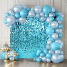 Painéis de parede Backdrop Kate Lake Blue Shimmer 12 unidades de 30 cm