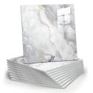 Painéis de Parede Chejiaye 30x30 cm Efeito Mármore Autocolantes 10 un.