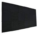 Painéis de parede de absorção de som Acoustic Wedge Studio Foam, pacote com 24