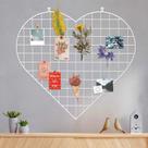 Painéis de parede Grid Photo ECLENYES Heart Shape Iron Rack