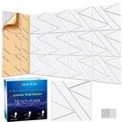Painéis de parede insonorizados BSHEAD, pacote com 12, 30x30x1,2 cm, Studio White Painéis de parede insonorizados BSHEAD, pacote com 12, 30x30x1,2 cm, Studio White
