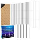 Painéis de parede insonorizados BSHEAD, pacote com 8, 40x40x1,1 cm, 0,9 kg/m³