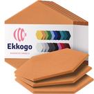 Painéis de parede insonorizados Ekkogo Acoustic Panels, pacote com 12 unidades, laranja