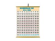 Painéis Educativos - Painel de 0 A 100 Numerais 1200x900mm Painéis Educativos - Painel de 0 A 100 Numerais 1200x900mm
