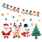 Painéis natalinos EVA piffer KIT 25 unidades faixa painel papai noel rena árvore faixa