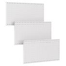 Painéis Pegboard TORACK Metal, 3 unidades para armazenamento de ferramentas de garagem na parede Painéis Pegboard TORACK Metal, 3 unidades para armazenamento de ferramentas de garagem na parede