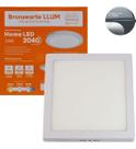 Painel 24W Sobrepor Led Plafon 30x30 Quadrado 3000K Luz Amarela 2 Anos De Garantia Bivolt