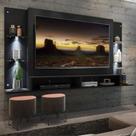 Painel 60'' com 4 Leds e Prateleiras de Vidro Vegas