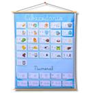 Painel Abecedário E Numeral 117 X 93 Cm - Alfabetização