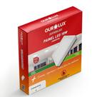 Painel Abs Led Sobrepor 18 Watts Bivolt 4000K Quadrado - 02908A - OUROLUX