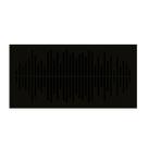 Painel Acústico Absorvedor Decorativo 120x60 Hélix Mirror Towers Maestra Acústica Cor:Preto