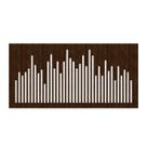 Painel Acústico Absorvedor Decorativo 120x60 Hélix Tower Maestra Acústica Cor:Louro