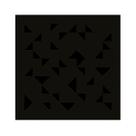 Painel Acústico Absorvedor Decorativo 60x60 Hélix Prisma P Maestra Acústica Cor:Preto