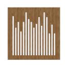 Painel Acústico Absorvedor Decorativo 60x60 Hélix Tower Maestra Acústica Cor:Freijó