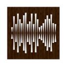 Painel Acústico Absorvedor Decorativo 60x60 Hélix Wave Maestra Acústica Cor:Louro