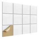 Painel acústico SHJADE Square 30x30x1cm Alta Densidade x12 Branco