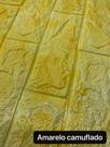 Painel Adesivo 3d Alto Relevo Revestimento 70x77cm Amarelo