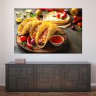 Painel Adesivo de Parede - Comida Mexicana - Restaurante - 1788png