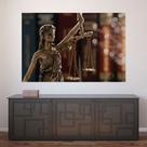 Painel Adesivo de Parede - Estátua da Justiça - Direito - 1155pnp