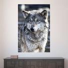 Painel Adesivo de Parede - Lobo - Animais - 1425png