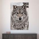 Painel Adesivo de Parede - Lobo - Animais - 1584png