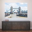 Painel Adesivo de Parede - Londres - Tower Bridge - 808pnm Painel Adesivo de Parede - Londres - Tower Bridge - 808pnm