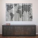 Painel Adesivo de Parede - Mapa Mundi - 723pnp