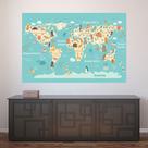 Painel Adesivo de Parede - Mapa Mundi - Mundo - 1344pnp Painel Adesivo de Parede - Mapa Mundi - Mundo - 1344pnp
